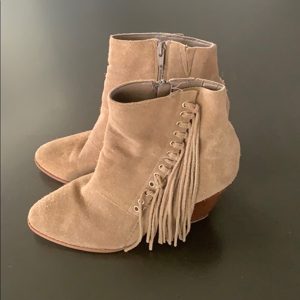 Aldo Genuine Suede Sand Booties